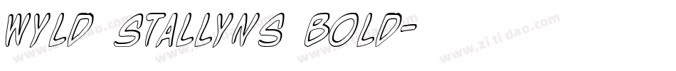 Wyld Stallyns Bold字体转换